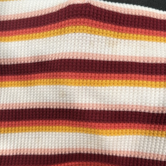 SO Women's Multicolor Striped Polo Blouse - Picture 8 of 10